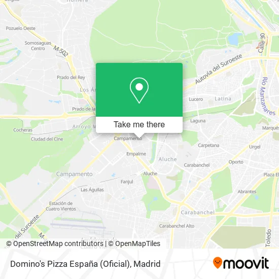 mapa Domino's Pizza España (Oficial)