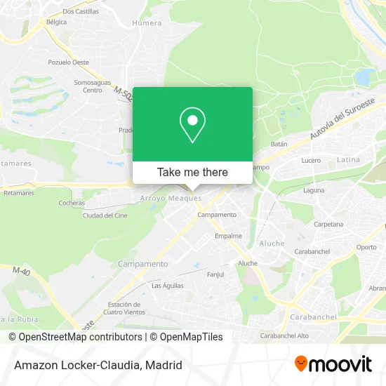 Amazon Locker-Claudia map
