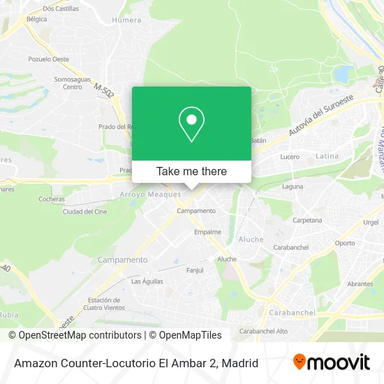 Amazon Counter-Locutorio El Ambar 2 map