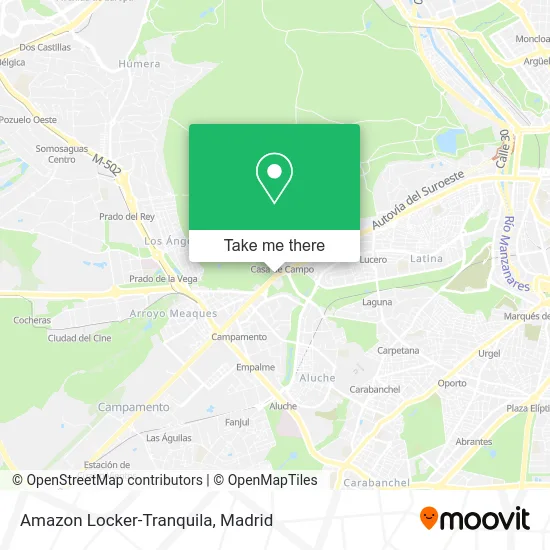 Amazon Locker-Tranquila map