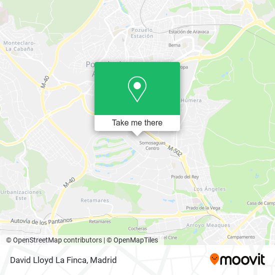 mapa David Lloyd La Finca