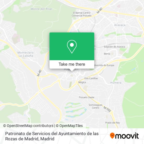 Patronato de Servicios del Ayuntamiento de las Rozas de Madrid map