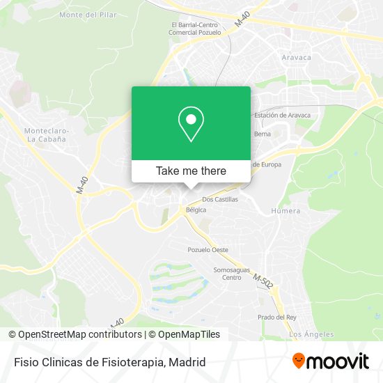 Fisio Clinicas de Fisioterapia map