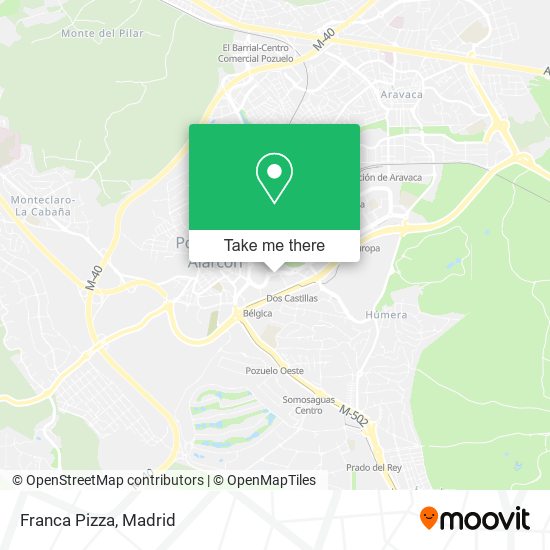 Franca Pizza map