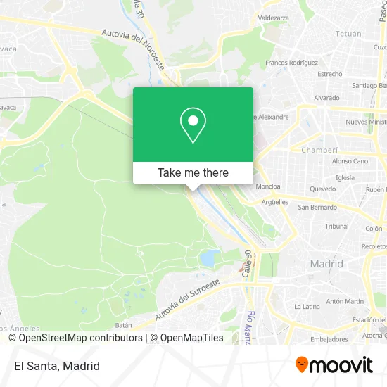 El Santa map