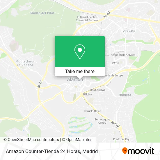 Amazon Counter-Tienda 24 Horas map