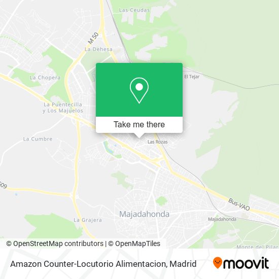 Amazon Counter-Locutorio Alimentacion map