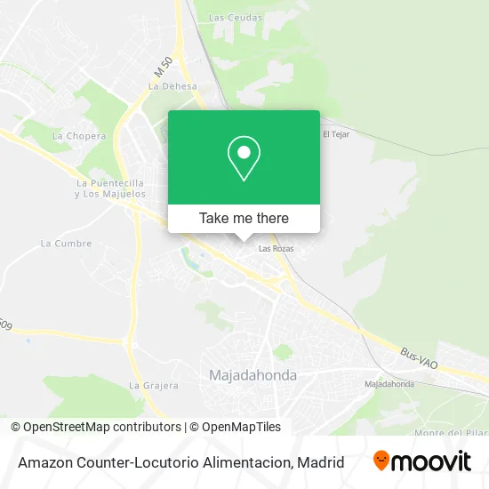 Amazon Counter-Locutorio Alimentacion map