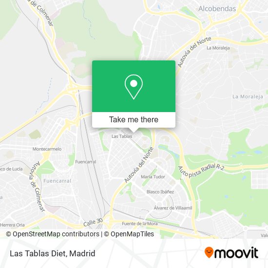 Las Tablas Diet map