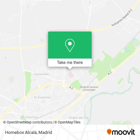 Homebox Alcalá map