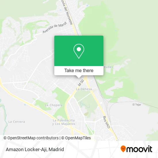 Amazon Locker-Aji map