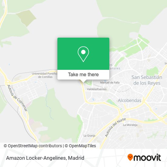 Amazon Locker-Angelines map