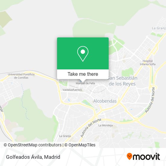 Golfeados Ávila map