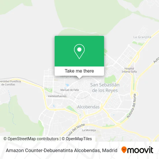 Amazon Counter-Debuenatinta Alcobendas map