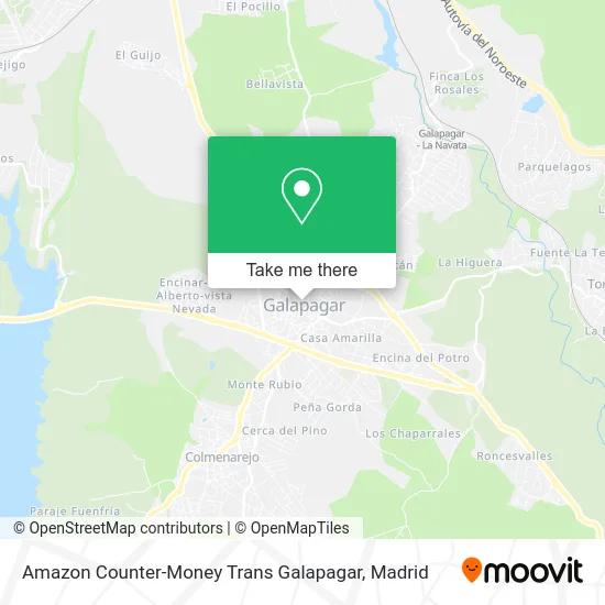 Amazon Counter-Money Trans Galapagar map
