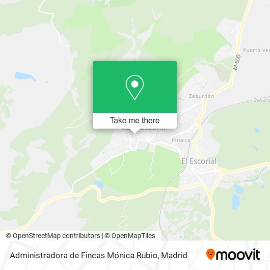 mapa Administradora de Fincas Mónica Rubio