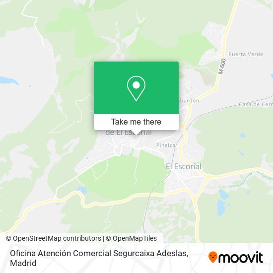 mapa Oficina Atención Comercial Segurcaixa Adeslas