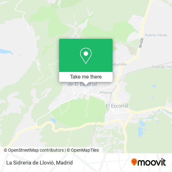 mapa La Sidreria de Llovió