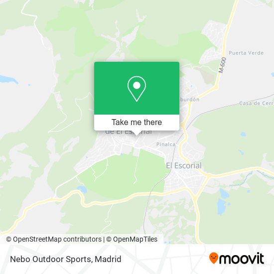 mapa Nebo Outdoor Sports