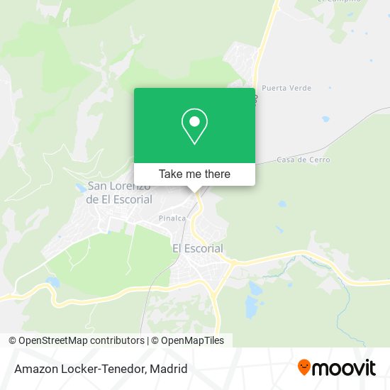 mapa Amazon Locker-Tenedor