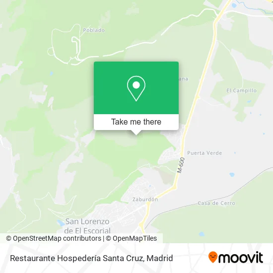 Restaurante Hospedería Santa Cruz map