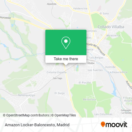 Amazon Locker-Baloncesto map