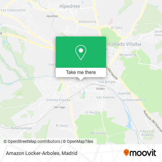Amazon Locker-Arboles map