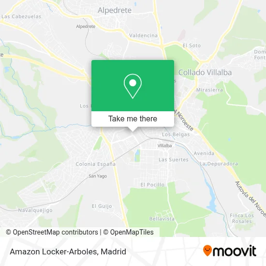 Amazon Locker-Arboles map