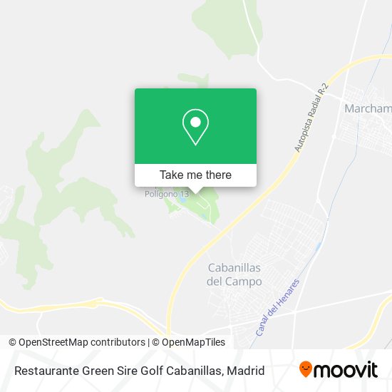 Restaurante Green Sire Golf Cabanillas map