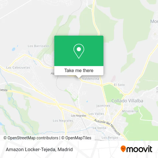 Amazon Locker-Tejeda map
