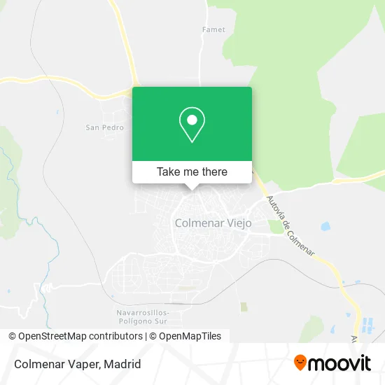 Colmenar Vaper map