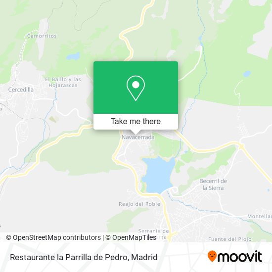 mapa Restaurante la Parrilla de Pedro