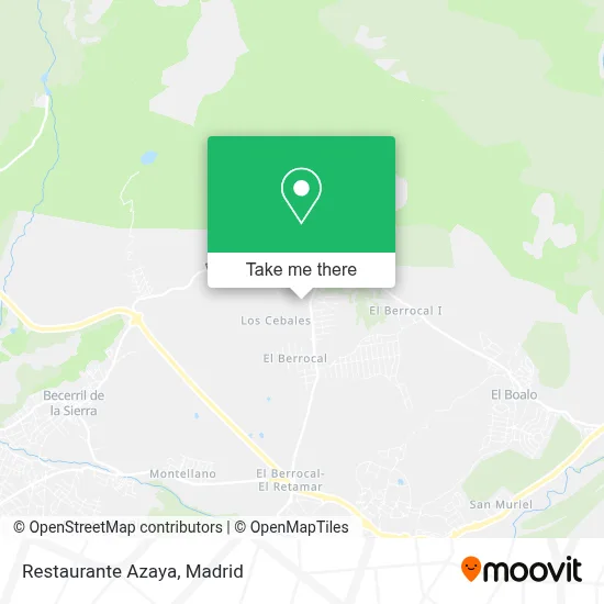 Restaurante Azaya map