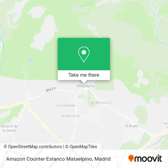 Amazon Counter-Estanco Mataelpino map