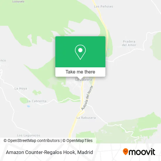 Amazon Counter-Regalos Hook map