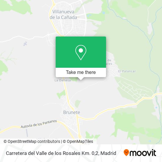 Carretera del Valle de los Rosales Km. 0,2 map