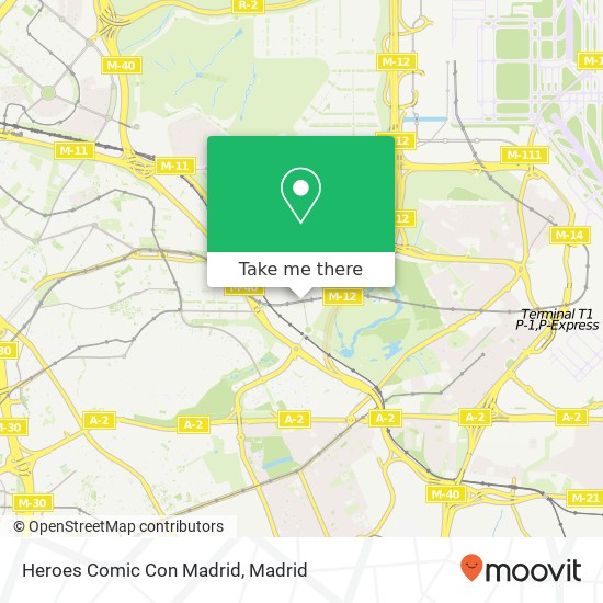 Heroes Comic Con Madrid map