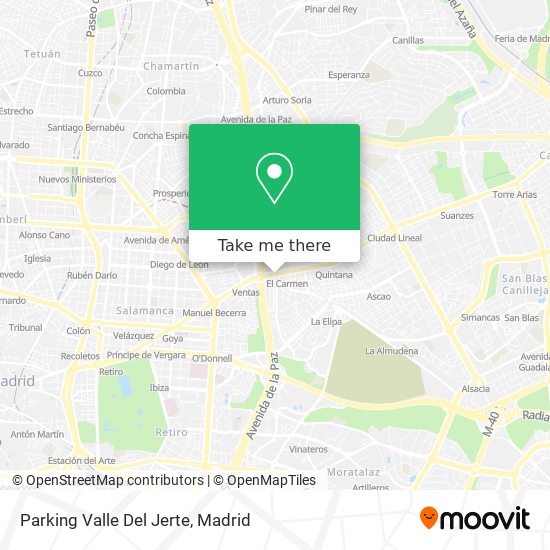 Parking Valle Del Jerte map