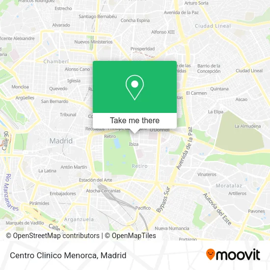 Centro Clinico Menorca map