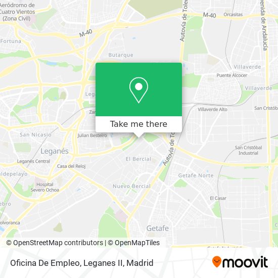 mapa Oficina De Empleo, Leganes II