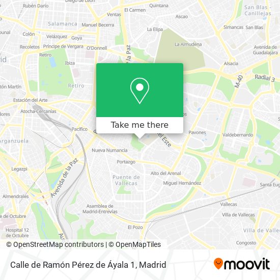 Calle de Ramón Pérez de Áyala 1 map