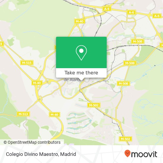 mapa Colegio Divino Maestro