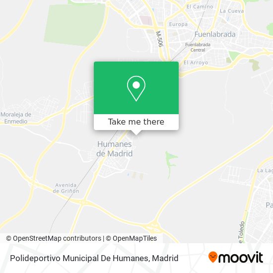 Polideportivo Municipal De Humanes map