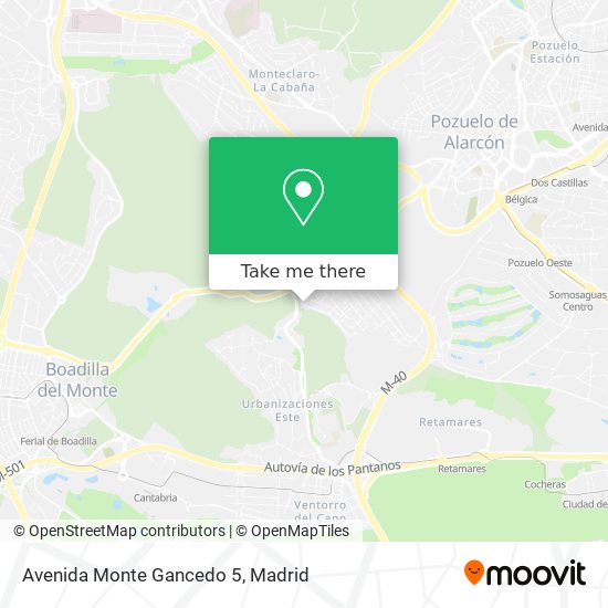 Avenida Monte Gancedo 5 map