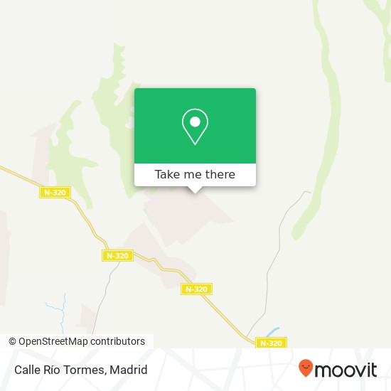 mapa Calle Río Tormes