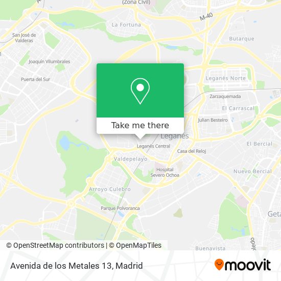 Avenida de los Metales 13 map