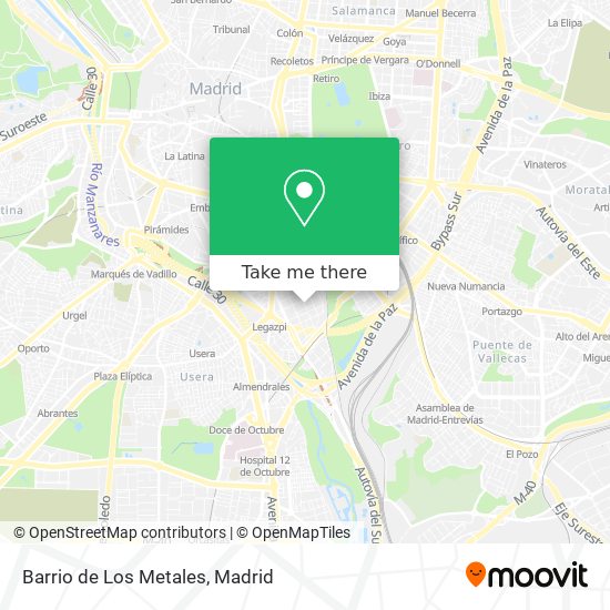 Barrio de Los Metales map