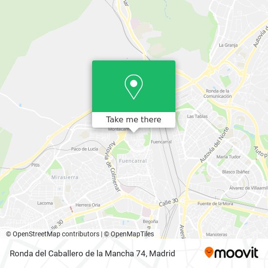 Ronda del Caballero de la Mancha 74 map