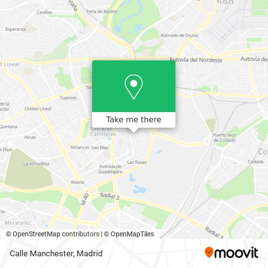 Calle Manchester map