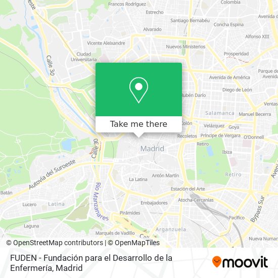 FUDEN - Fundación para el Desarrollo de la Enfermería map